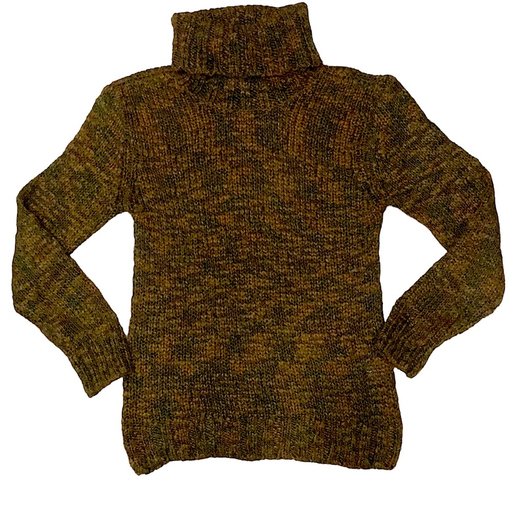 Dr. Denim | Green & Caramel Variegated Knit Sweater